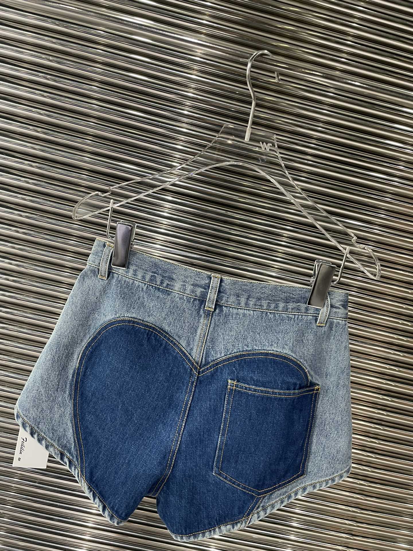 0528 Popular niche heavy-duty hot-drilled denim shorts