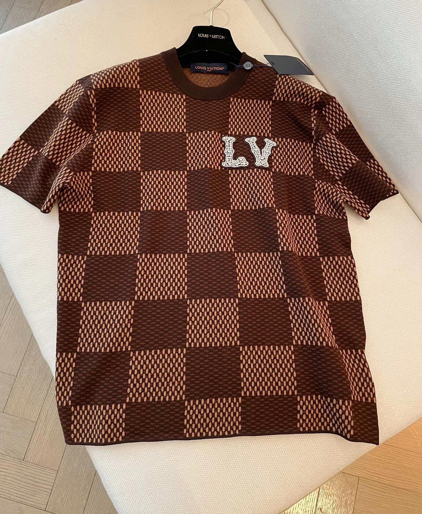 0528 checkerboard style short sleeves