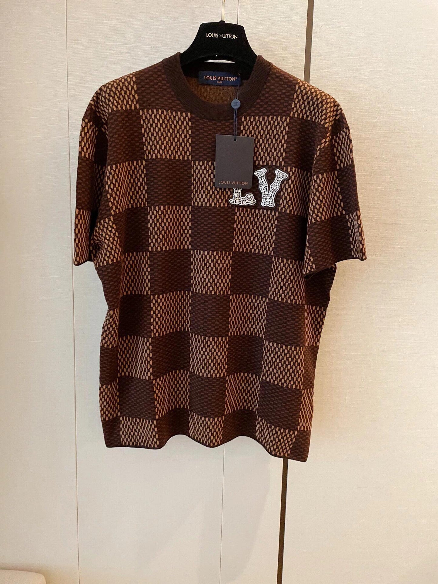 0528 checkerboard style short sleeves