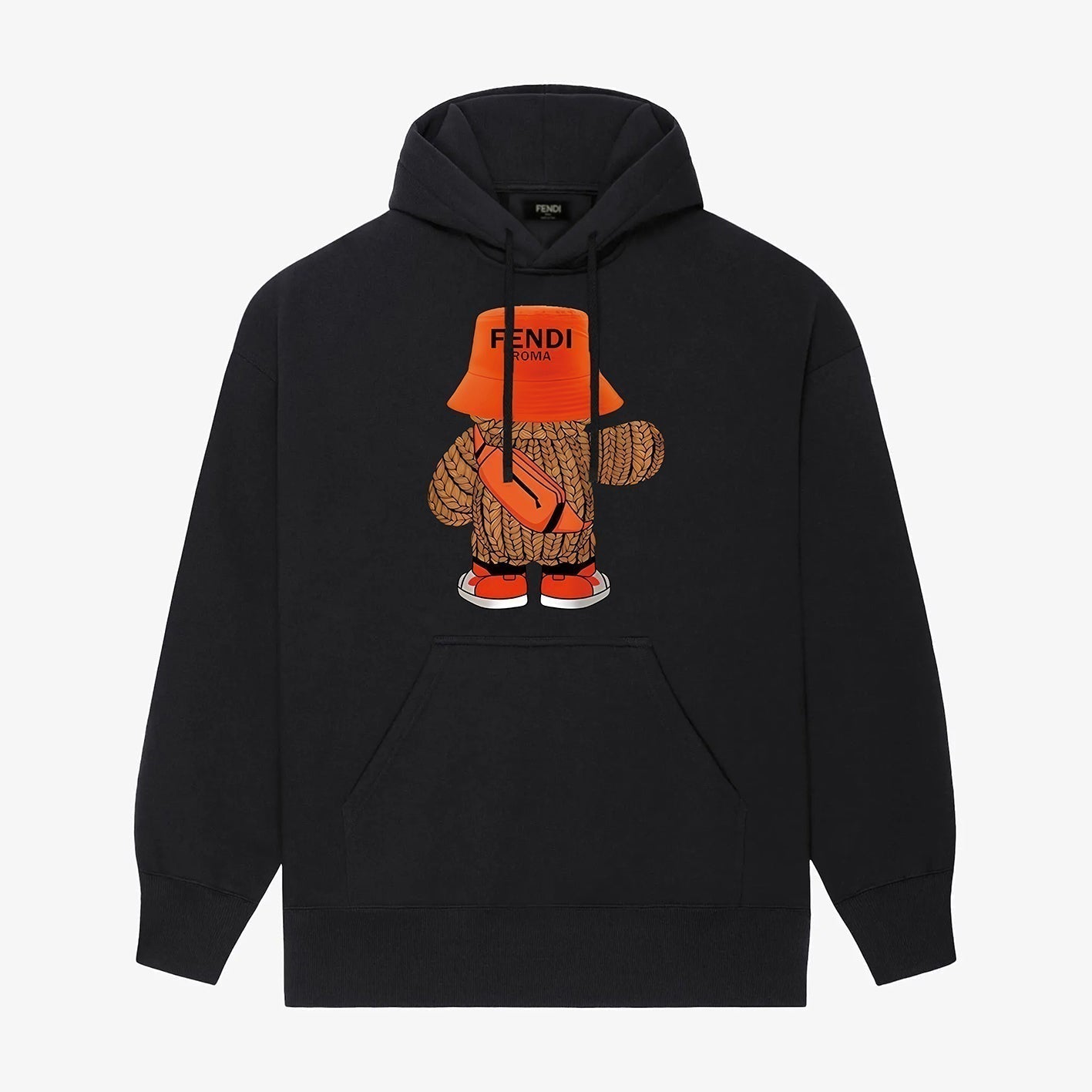 Bear Print Hoodie