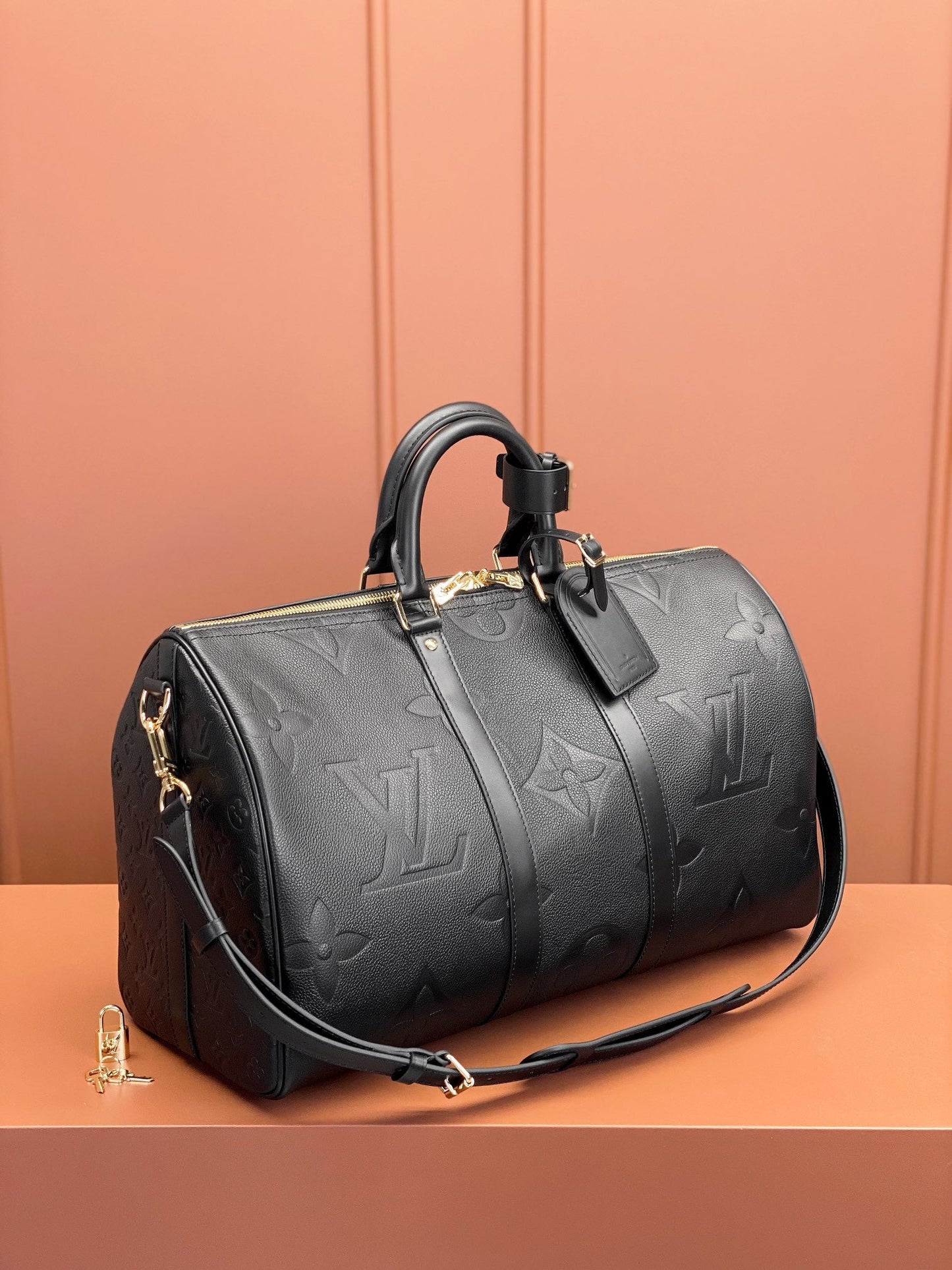 0528 Keepall Bandoulière 45 Monogram Empreinte Leather