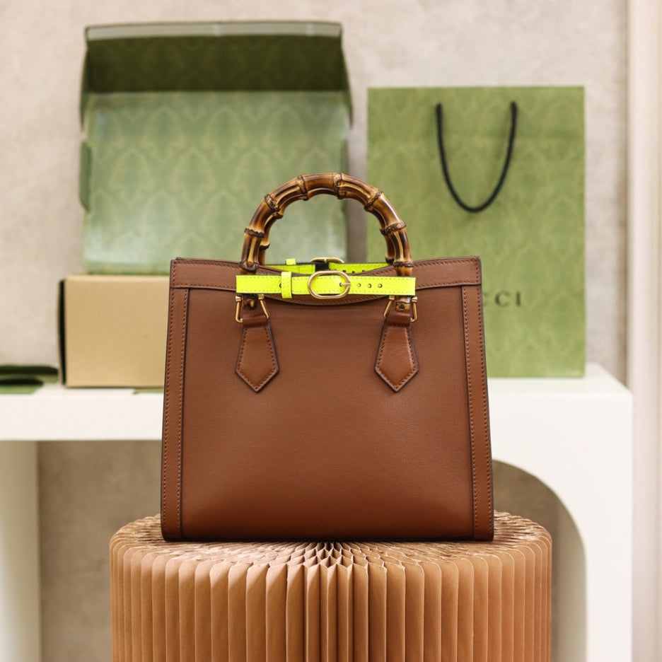 0528 Diana small tote bag cuir leather