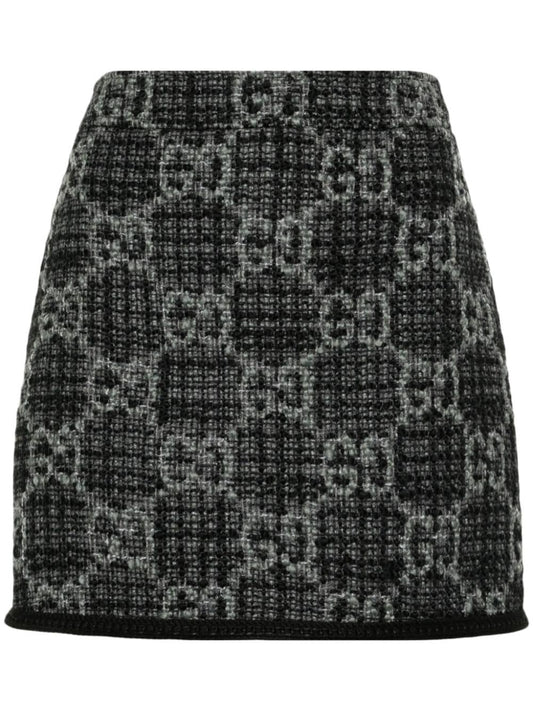 0528 tweed mini skirt