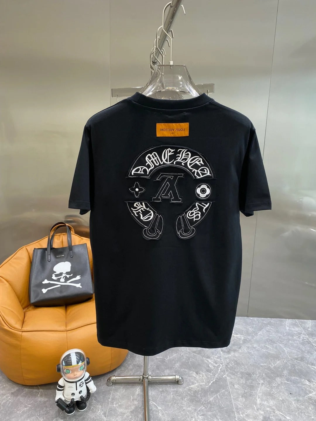 0528 DDouble-sided printed logo T-shirt