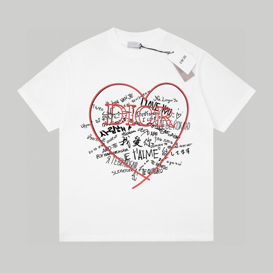 Heart I Love You Printed T-Shirt