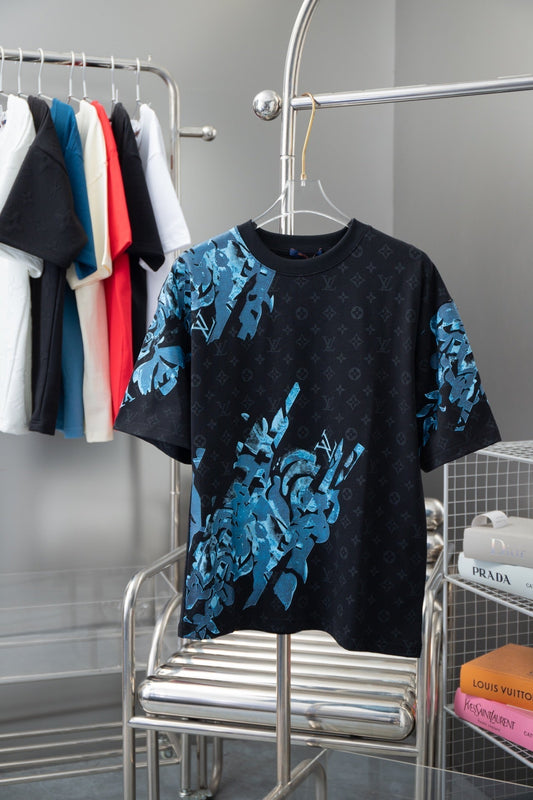 Flower Pattern Printed T-Shirt