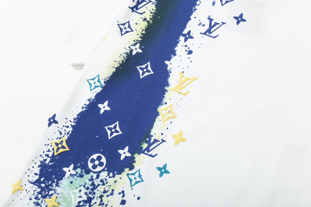 Star River Textured Printed T-Shirt