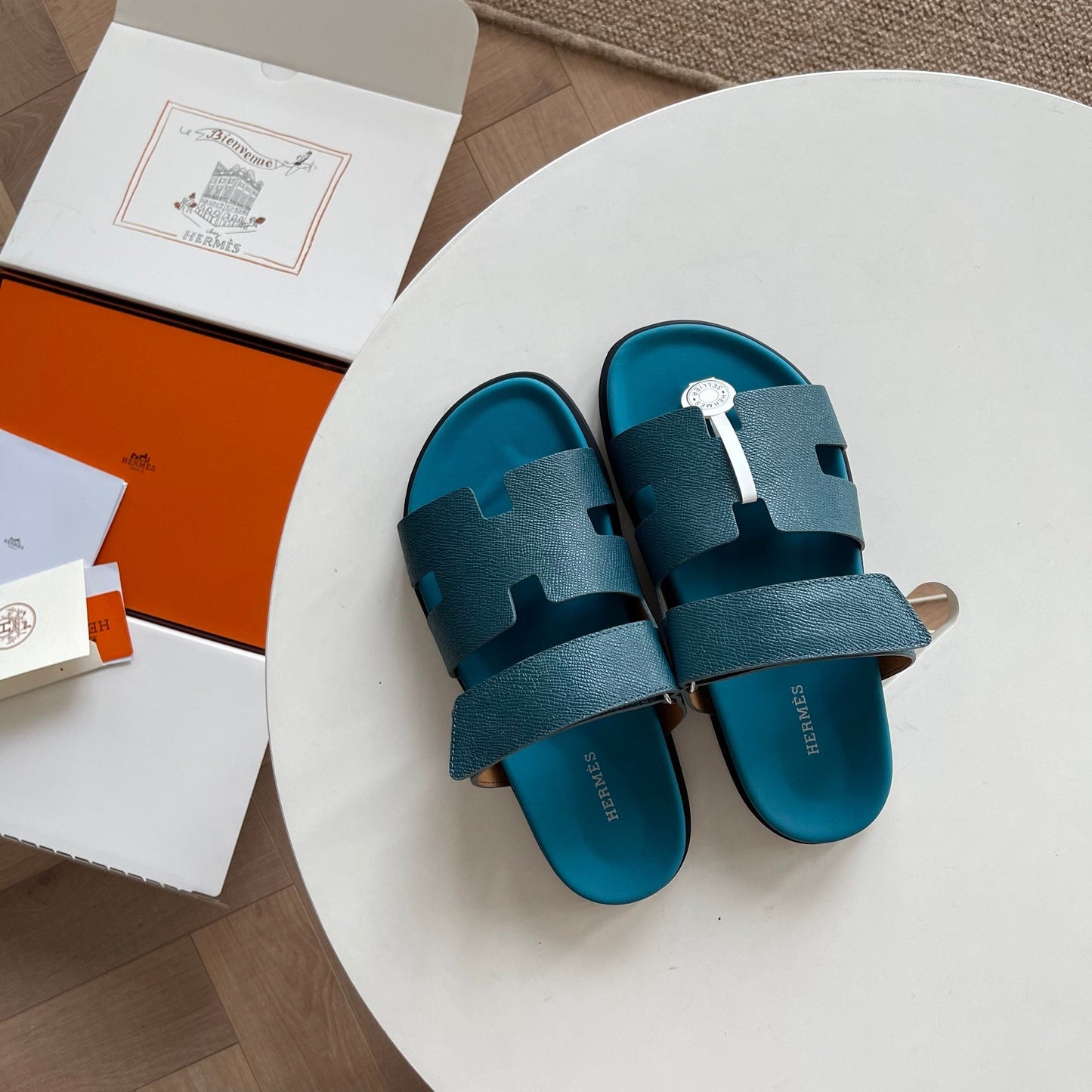 0425 The latest summer calfskin functional sandals