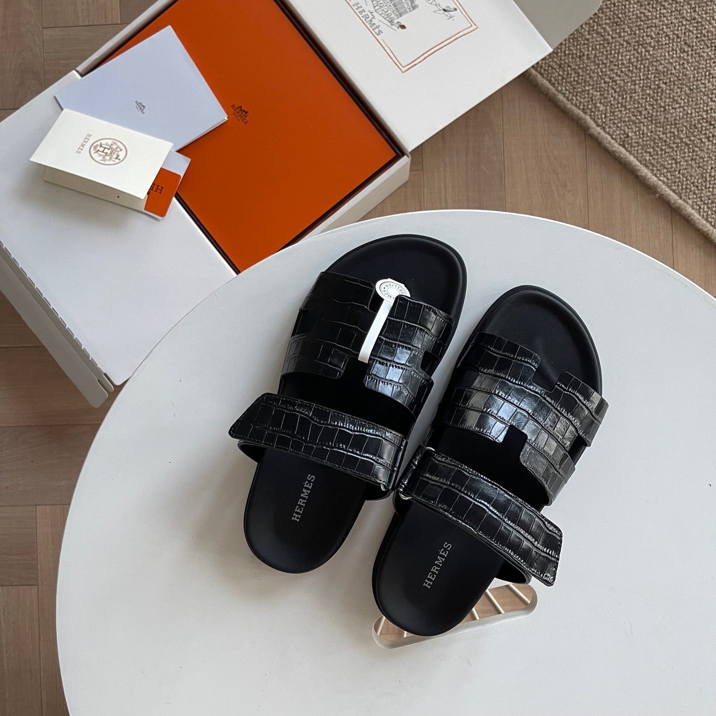 0425 The latest summer calfskin functional sandals