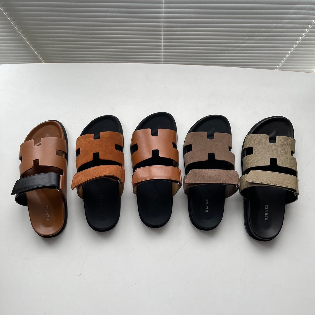 0425 The latest summer calfskin functional sandals