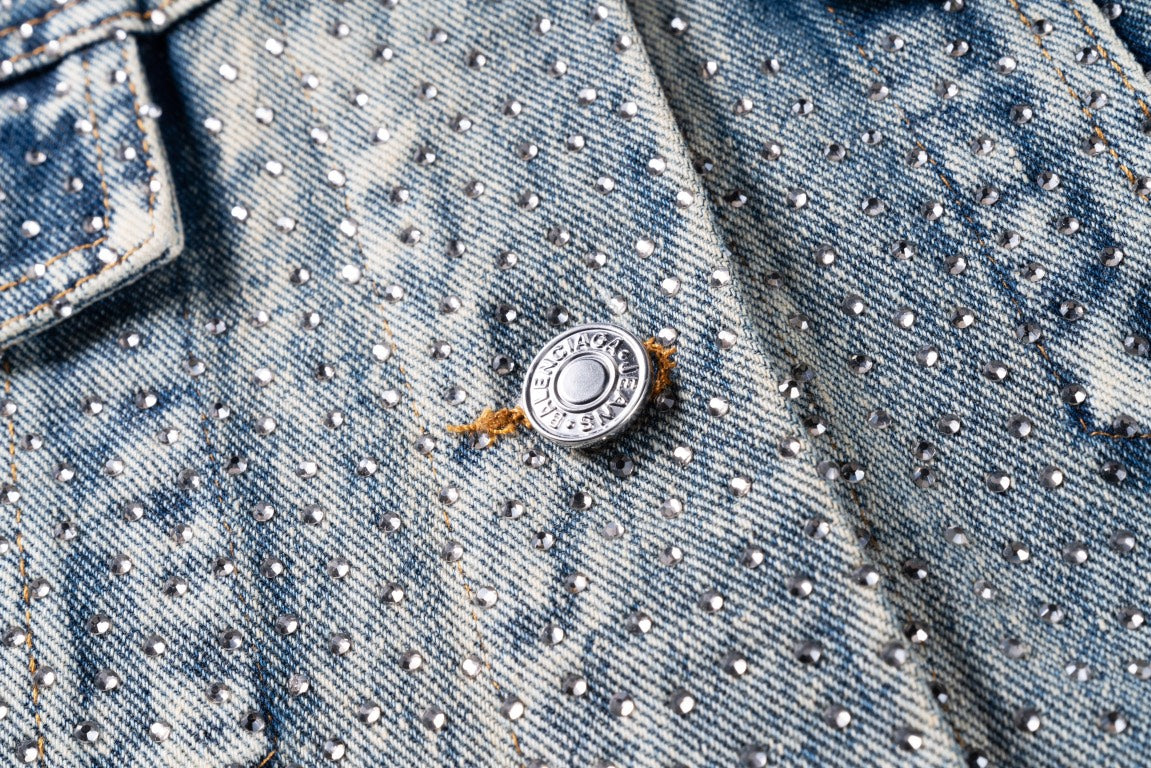 0717 New heavy craft whole pressed drill denim jacket