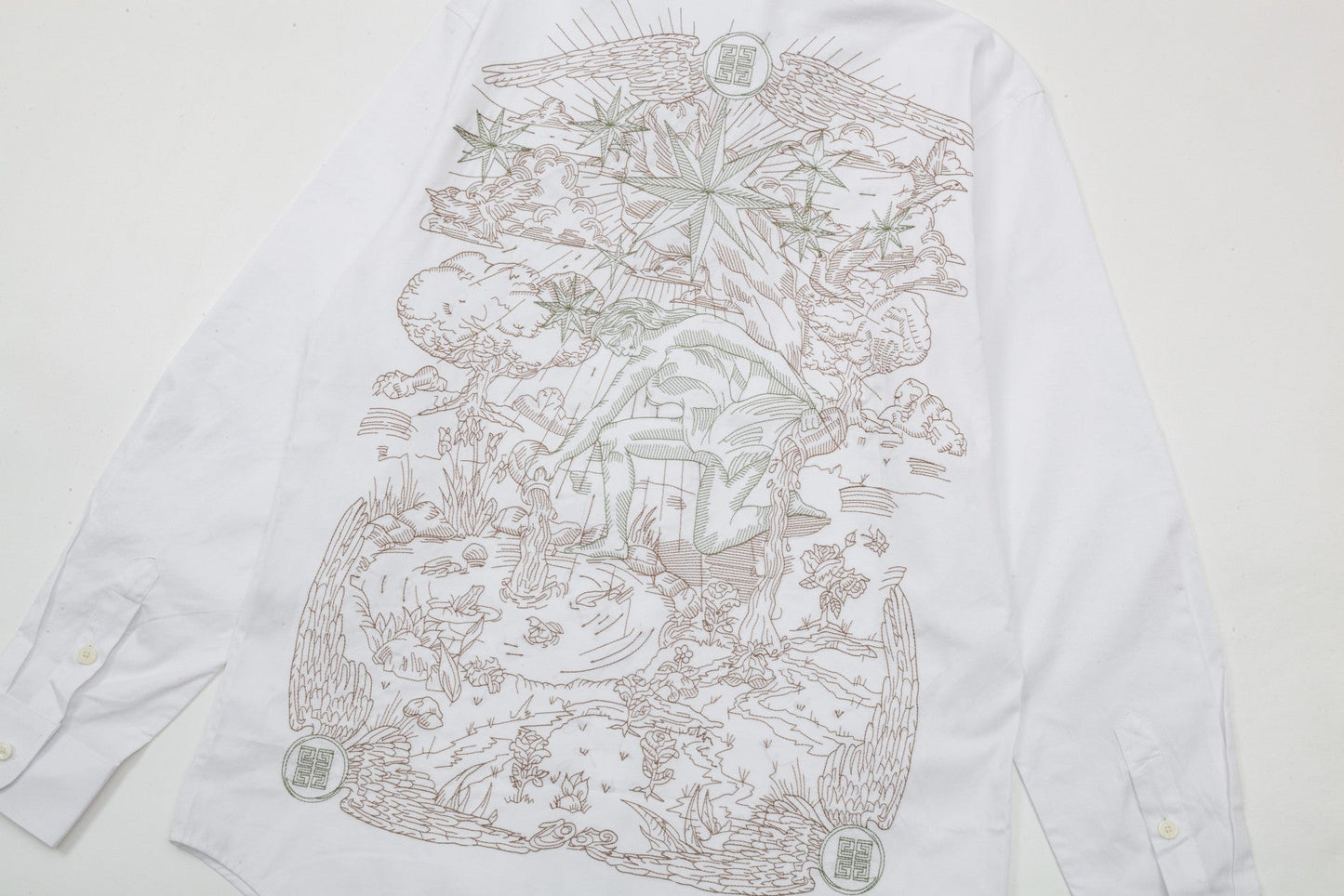 0717 The latest back intricate embroidery craft shirt jacket