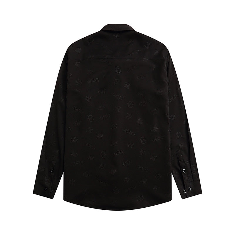 0808 New silk skin-friendly long-sleeved shirt