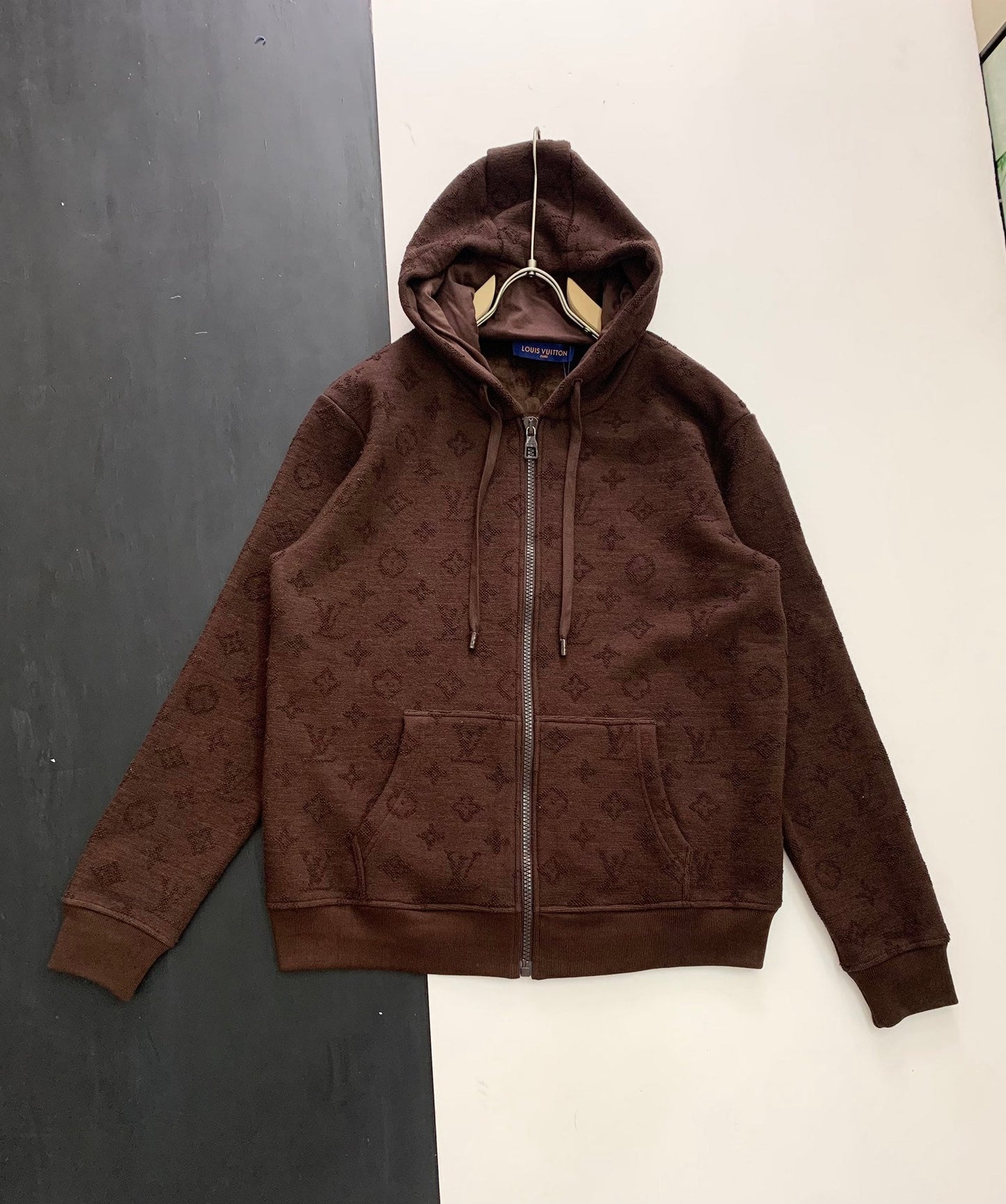 0808 New thick jacquard comfortable zipper hoodie