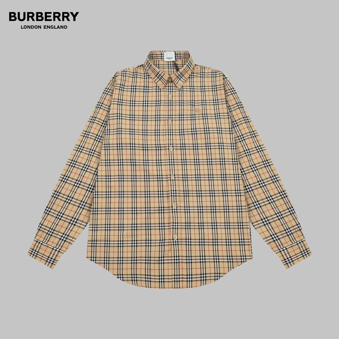 0808 New classic plaid long-sleeved shirt