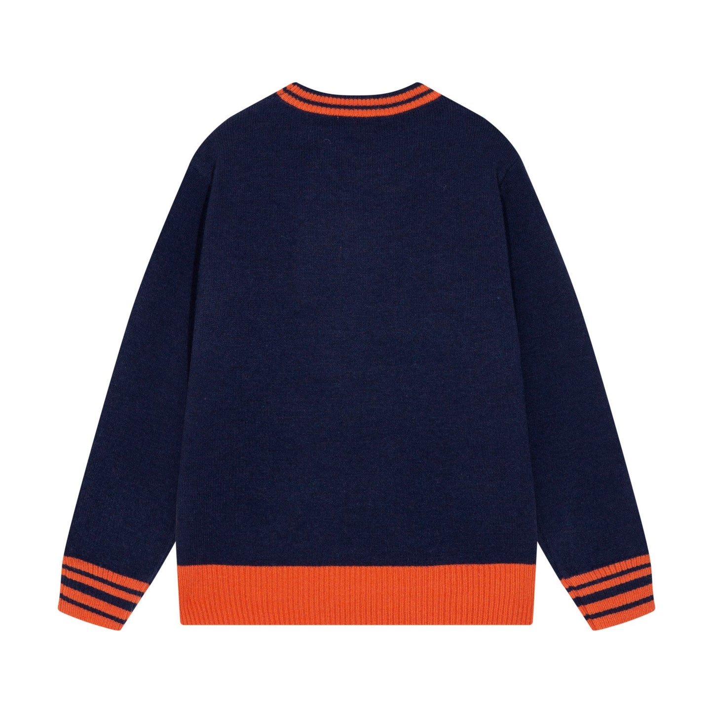 0818 New autumn and winter color matching sweater