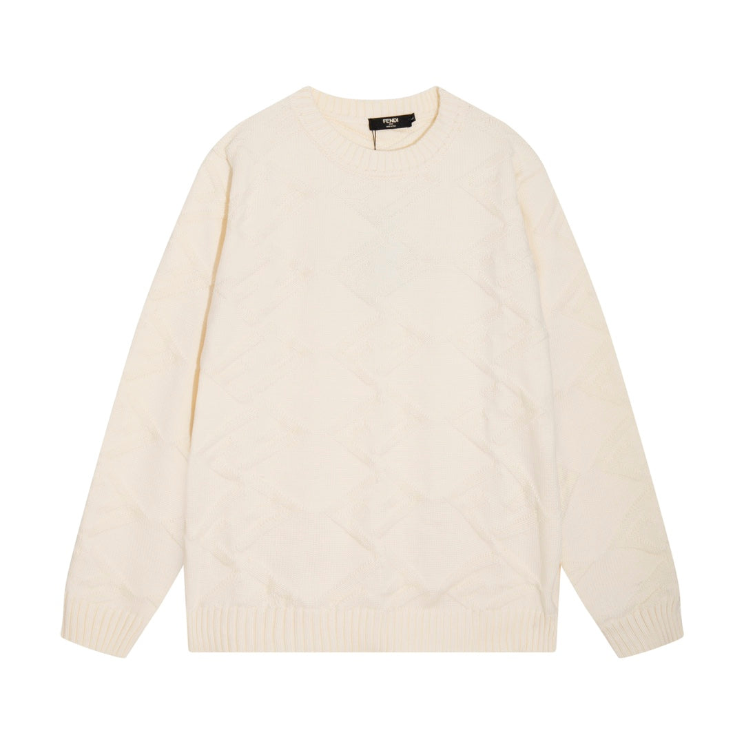 0909 Crew-neck wool knit sweater