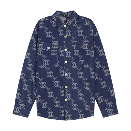 1007 Classic full print denim jacket