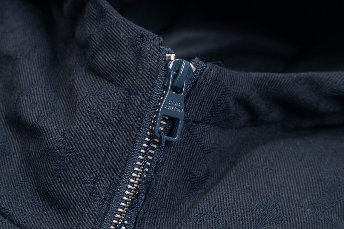 1014 High quality detail down jacket denim jacket