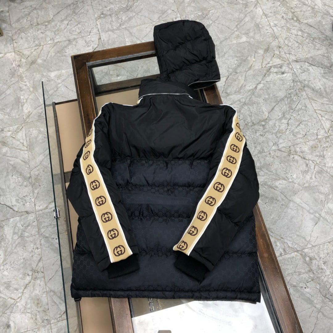 1021 New reflective ribbon down jacket