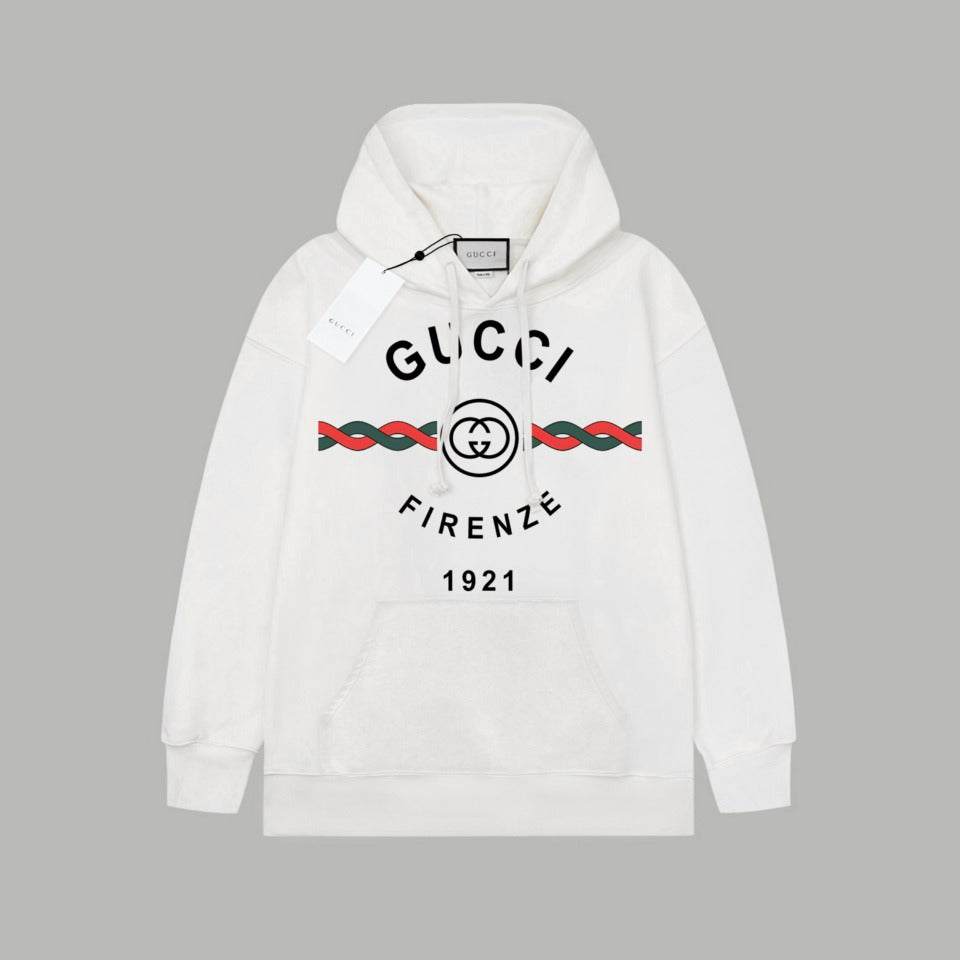 1021 New high quality feature pattern crew-neck hoodie