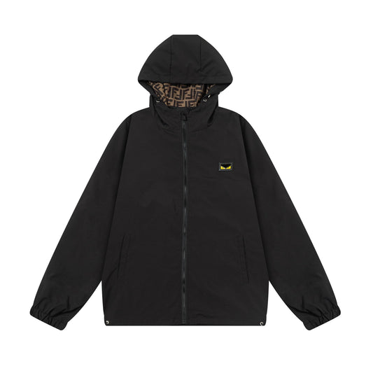 1028 New hooded windbreaker jacket