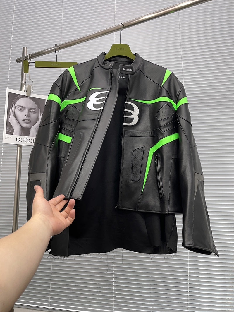 1102 New leather racing suit leather jacket