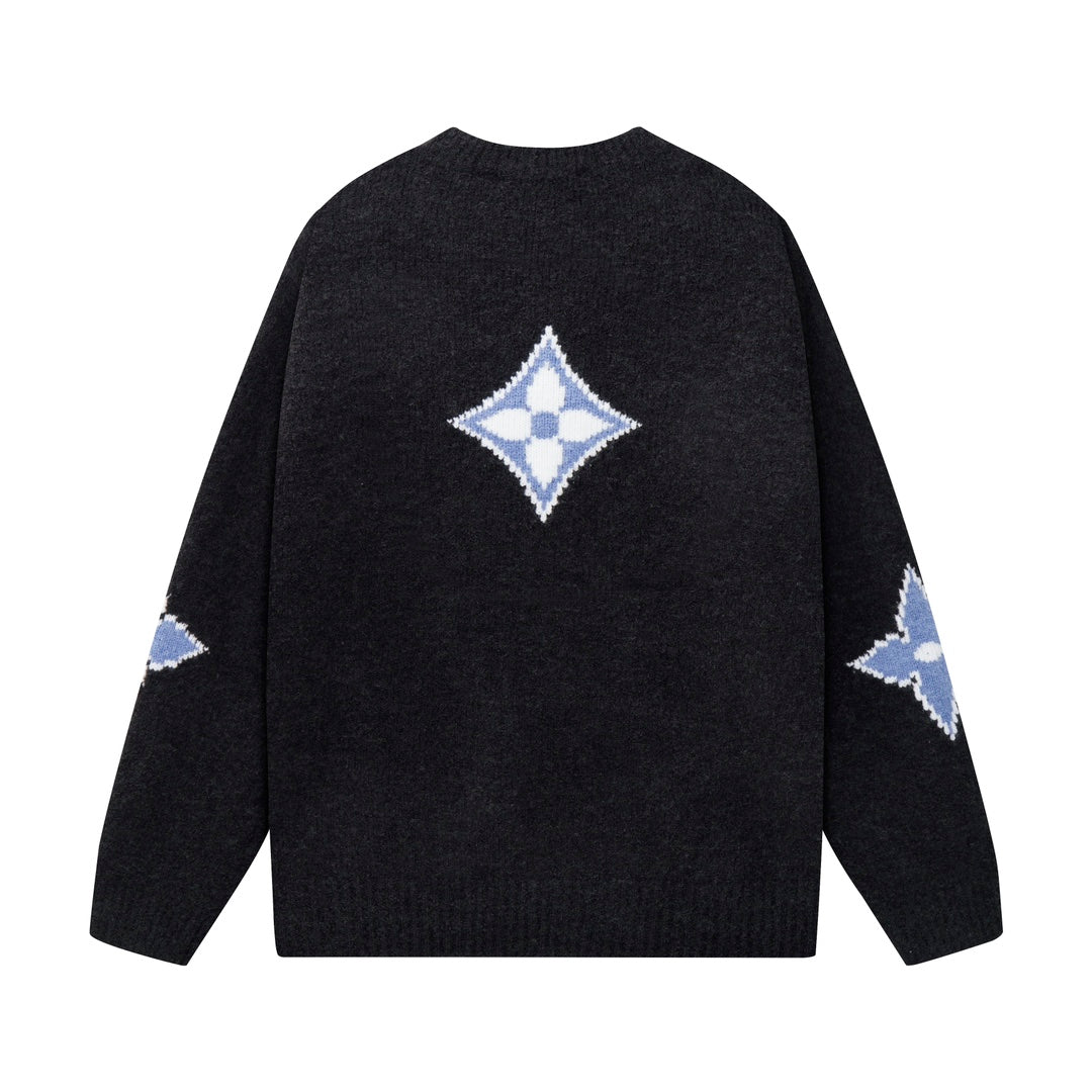 1119 New crew-neck wool knit sweater