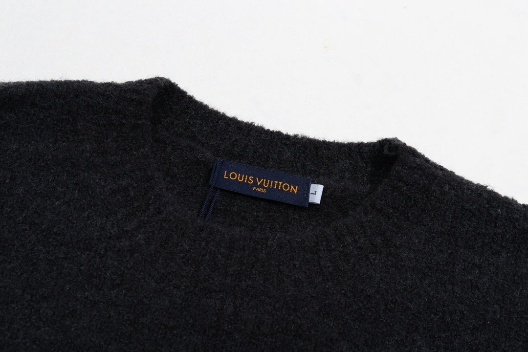 1119 New crew-neck wool knit sweater