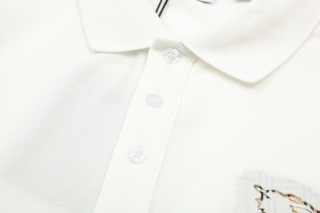 1203 New monogram embroidered collar POLO shirt