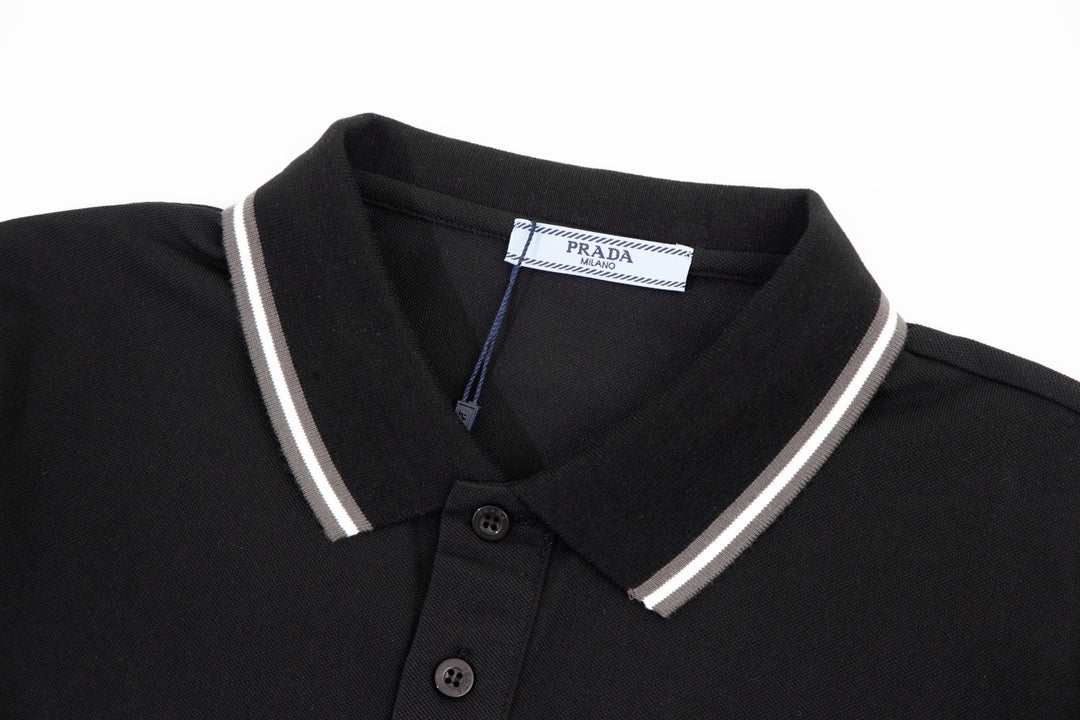 1203 New classic neckline color-matching POLO shirt