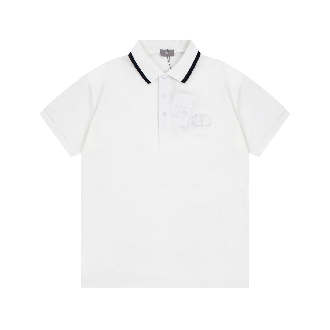 1203 New classic neckline color-matching POLO shirt