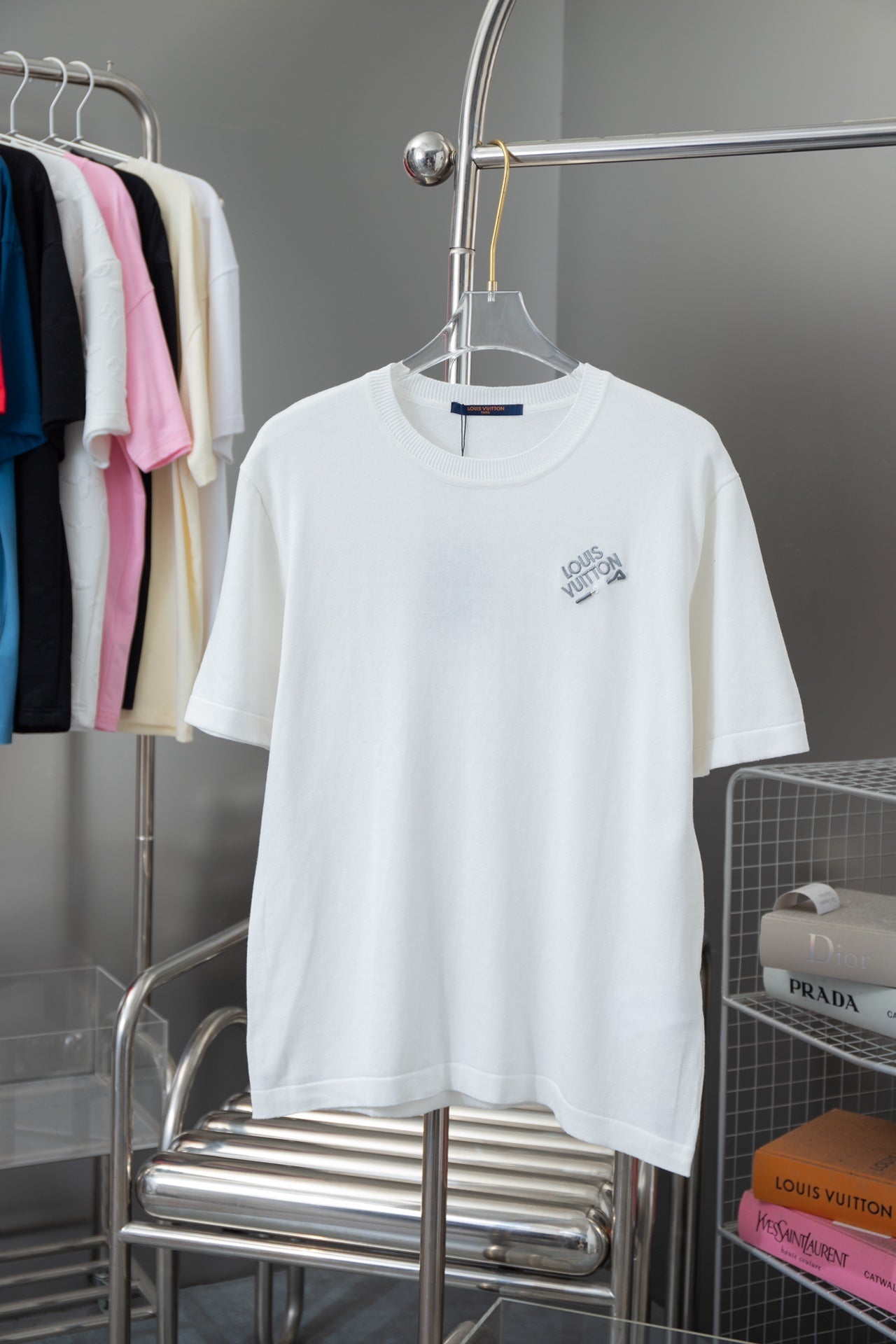 1203 New high quality pin 🧷 short sleeve knit T-shirt