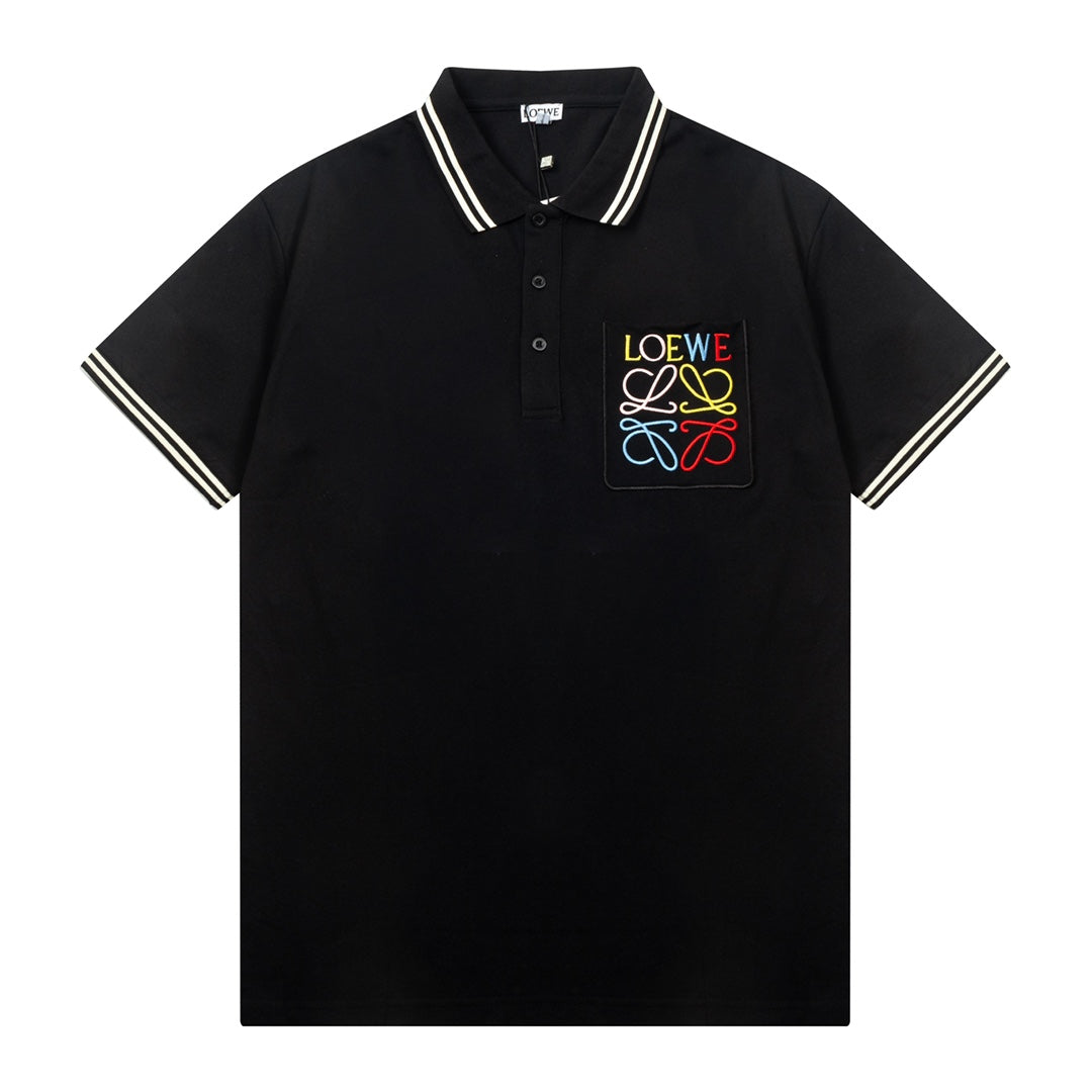 1211 New monogram embroidered polo shirt