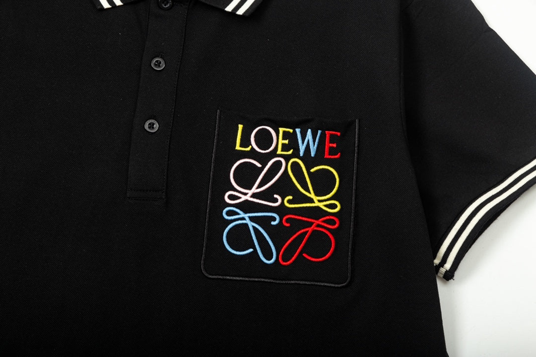 1211 New monogram embroidered polo shirt