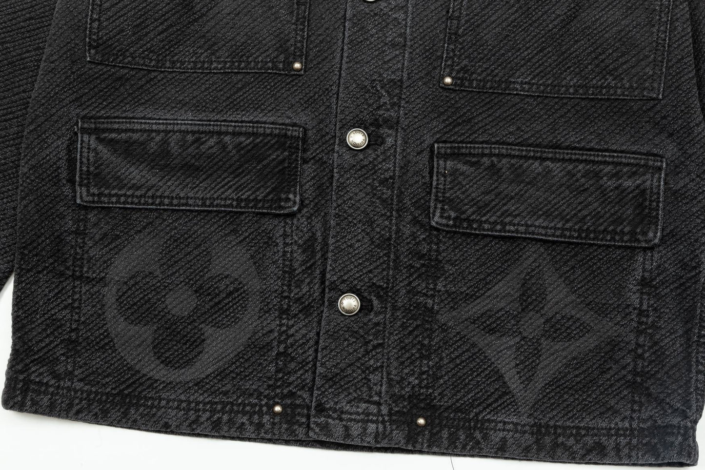 1211 New top of the line denim plaid jacquard work jacket