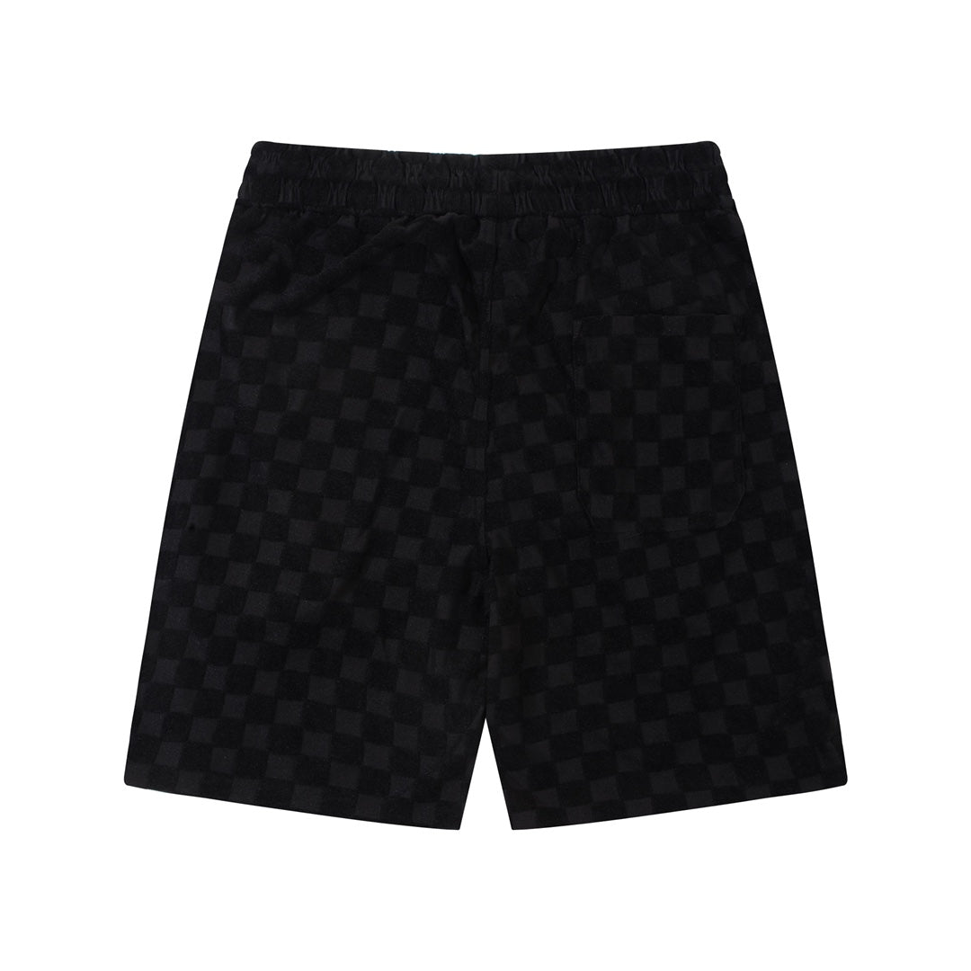 1211 New plaid jacquard towel shorts