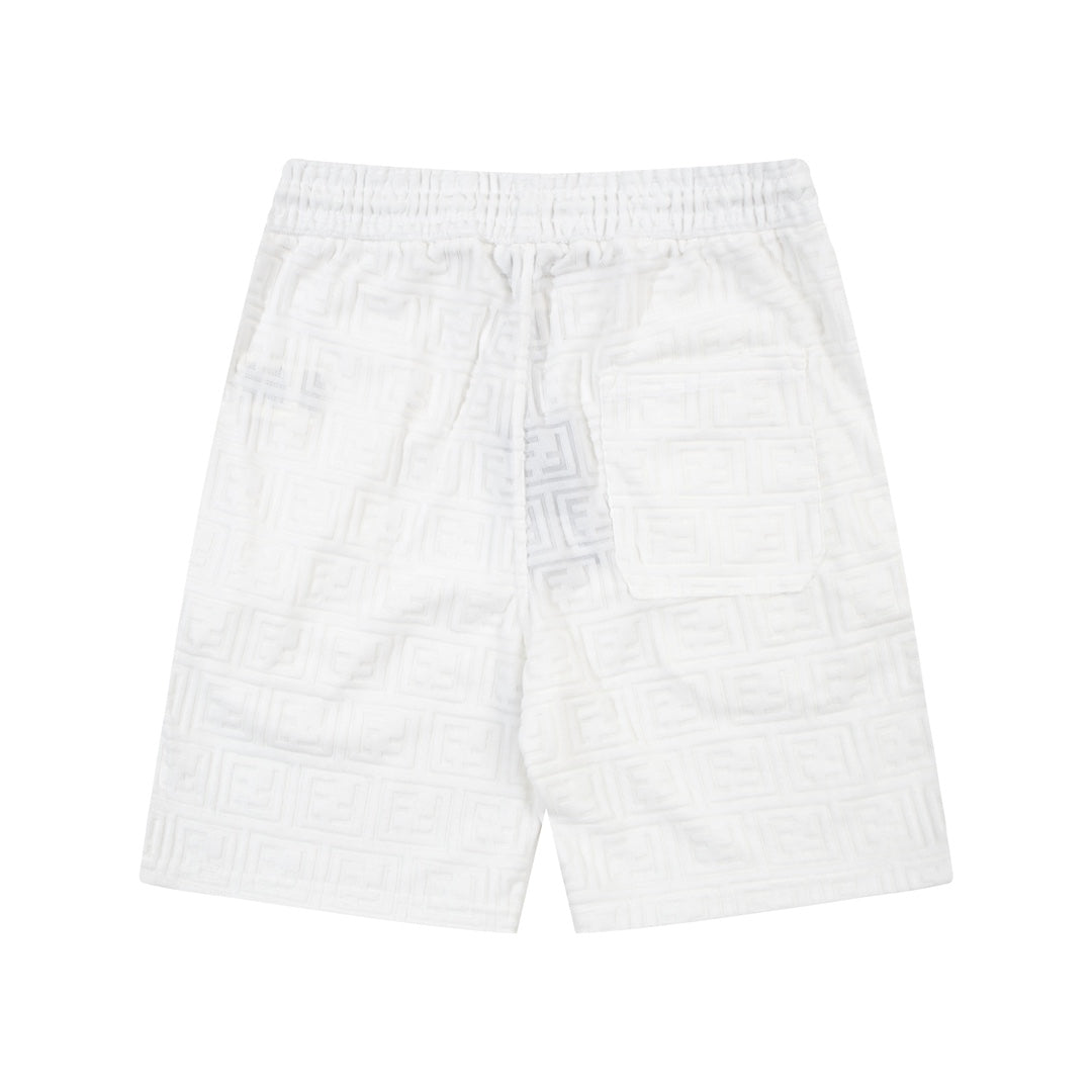 1211 New plaid jacquard towel shorts