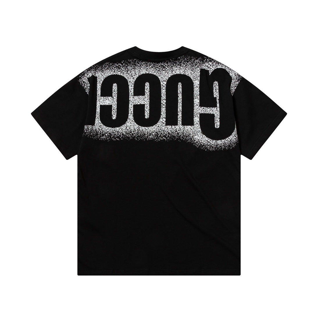 1211 New cut-out inkjet print T-shirt