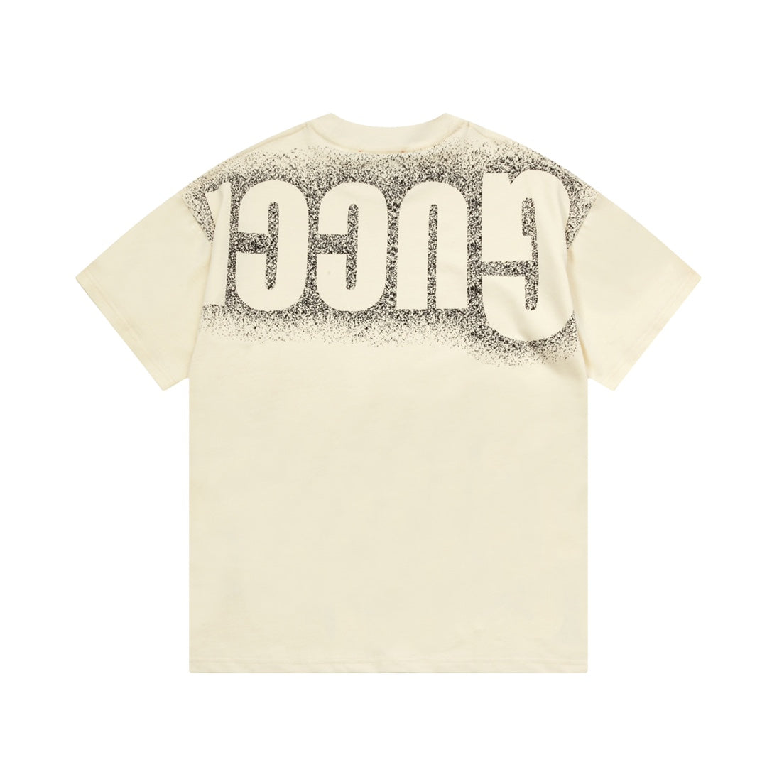 1211 New cut-out inkjet print T-shirt