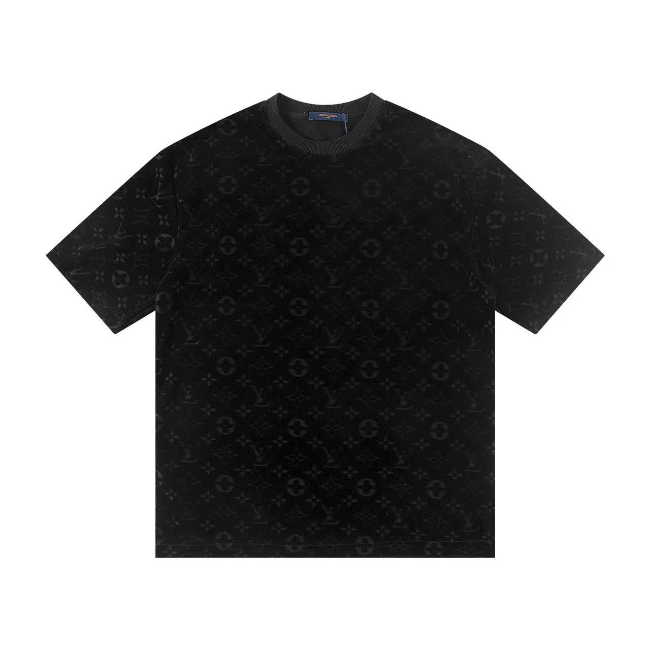 0205 Classic jacquard velvet T-shirt