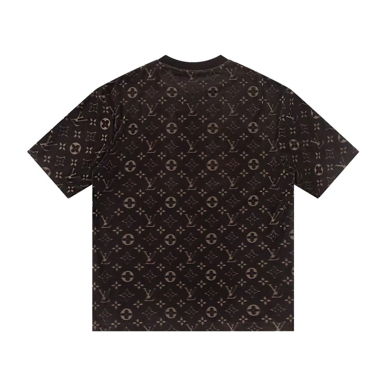 0205 Classic jacquard velvet T-shirt