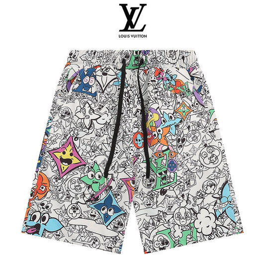 0205 New feature printed beach shorts