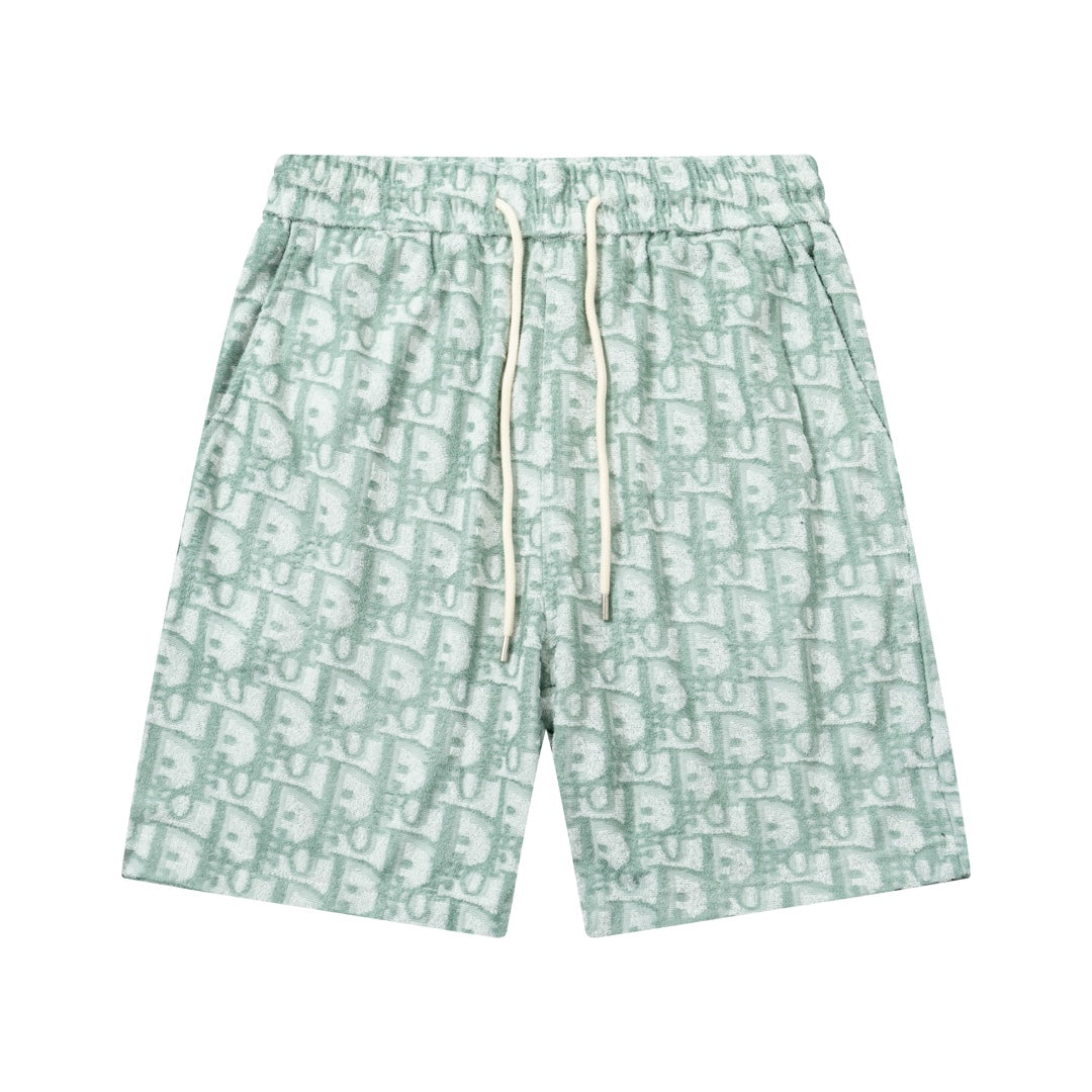 0205 New high quality letter dark jacquard shorts