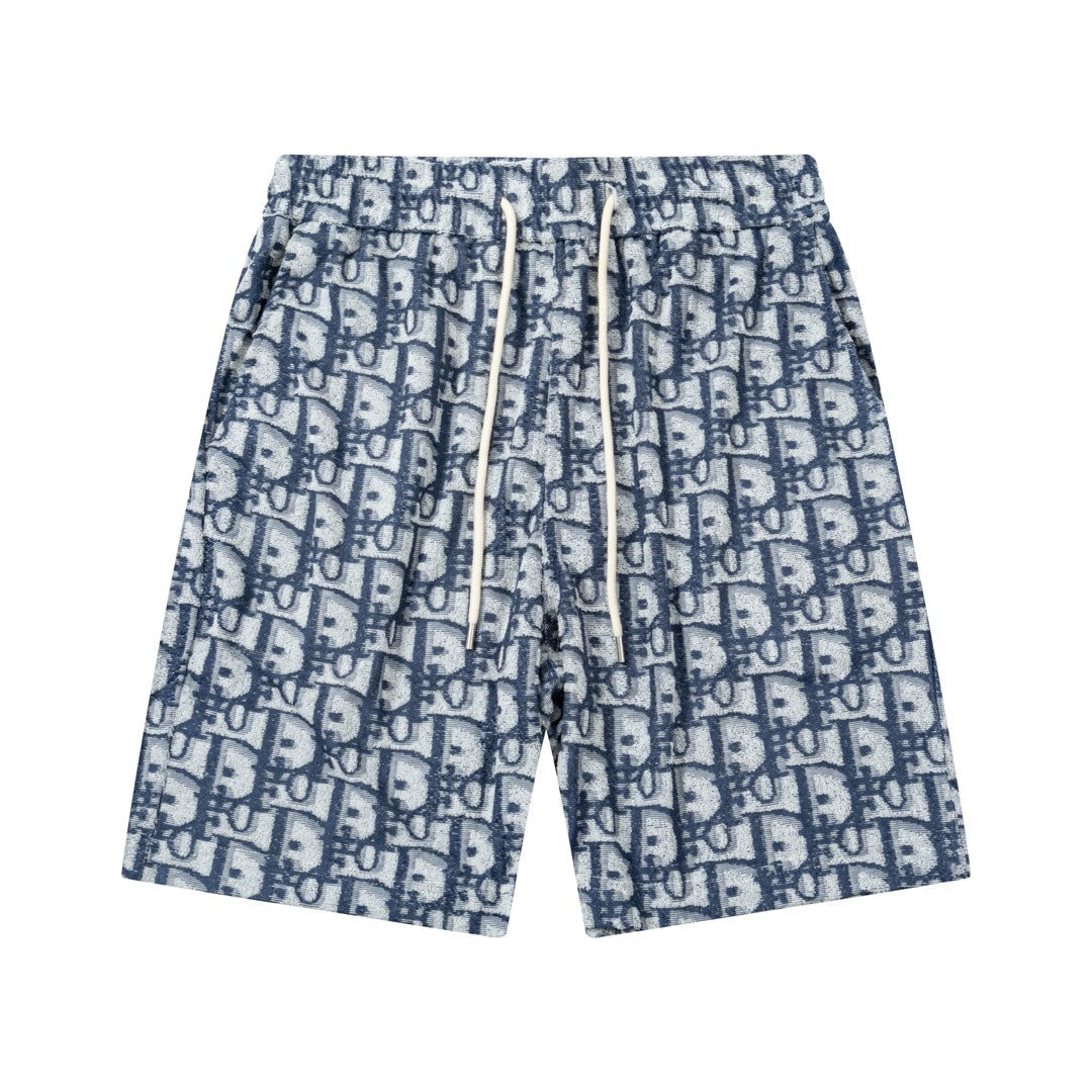 0205 New high quality letter dark jacquard shorts