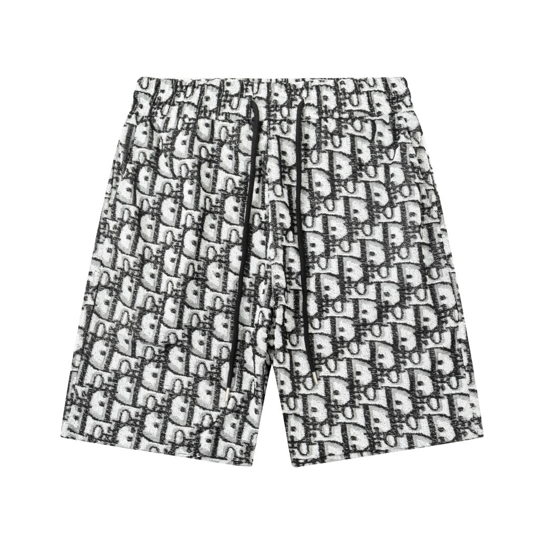 0205 New high quality letter dark jacquard shorts