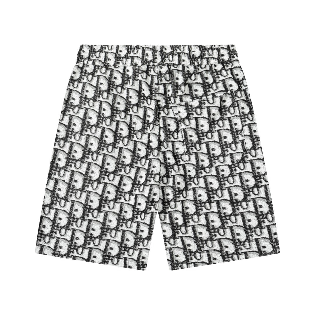 0205 New high quality letter dark jacquard shorts