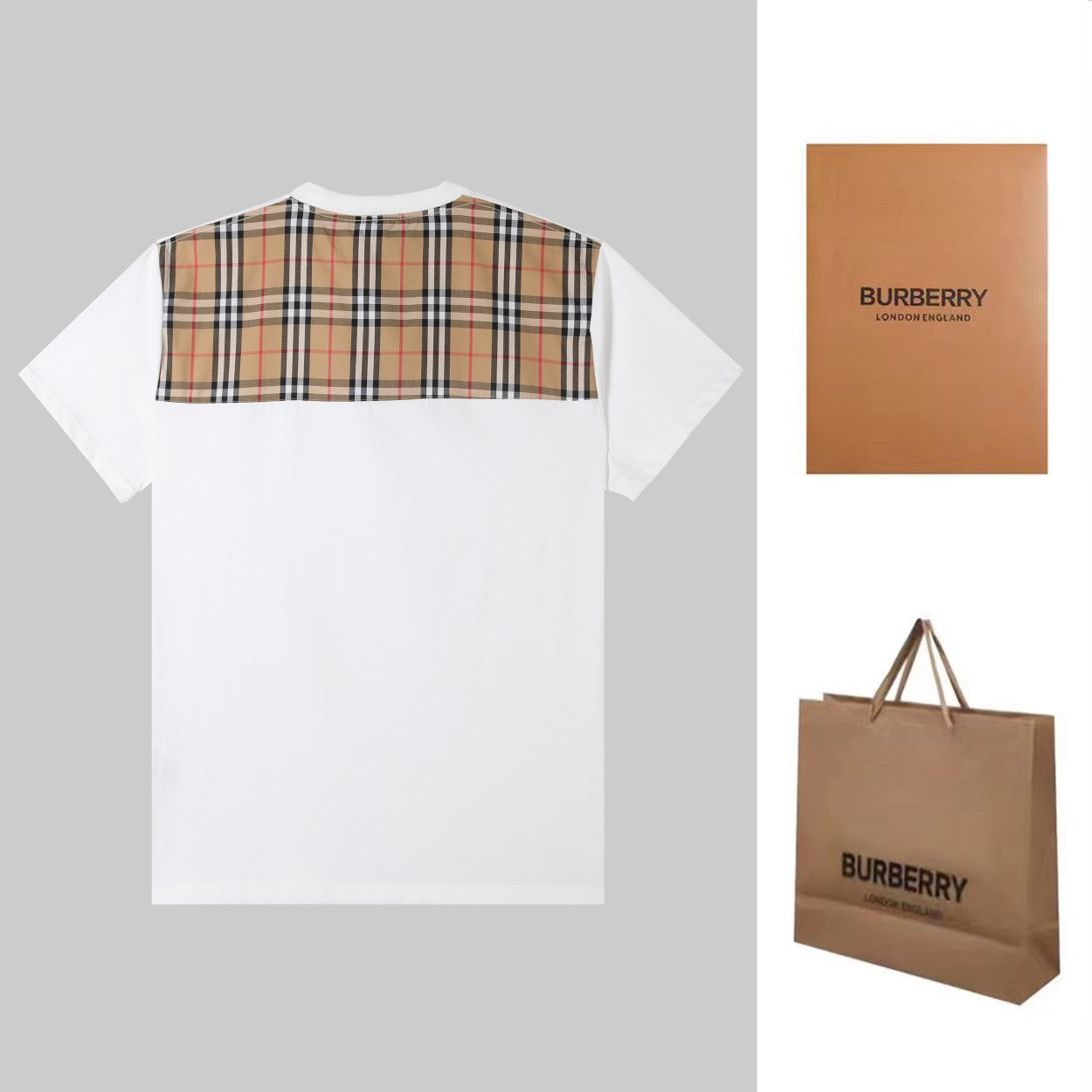 0205 high quality classic plaid T-shirt