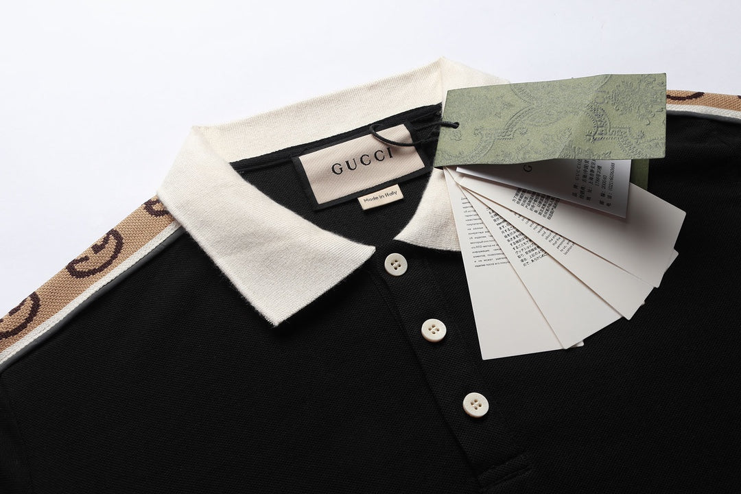 250212 Classic high quality jacquard polo shirt