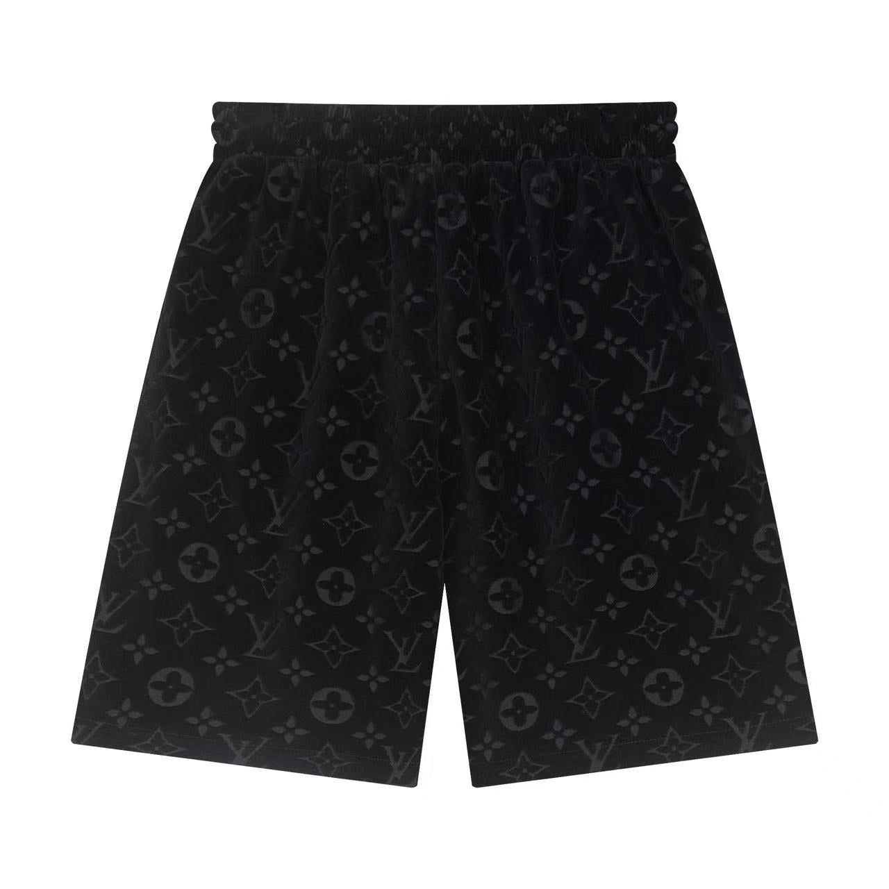 250212 New soft jacquard velvet shorts